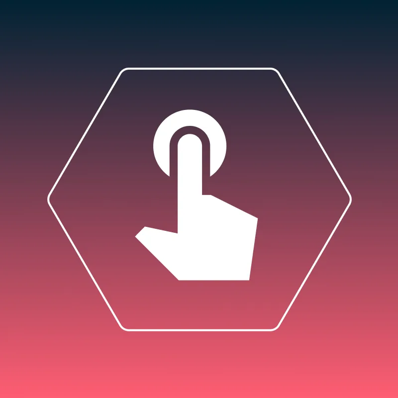 Pictogramme : doigt qui appuie, étape « Tester le prototype ».